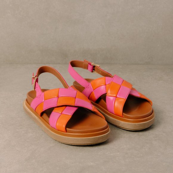ALOHAS | Marshmallow Scacchi Sandals | Women's 39 - Picture 12 of 14